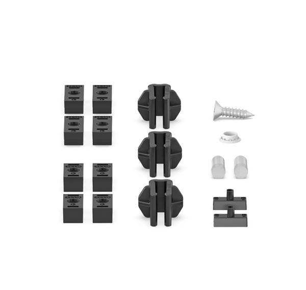 CENTRAL SASH COMPONENTS KIT - WITHOUT LOCKS